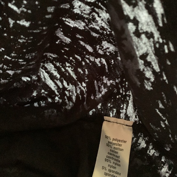 ❤️MAURICES Black 'Glam Rock' Burn Out Tee Shirt Top Size Small - Picture 11 of 11